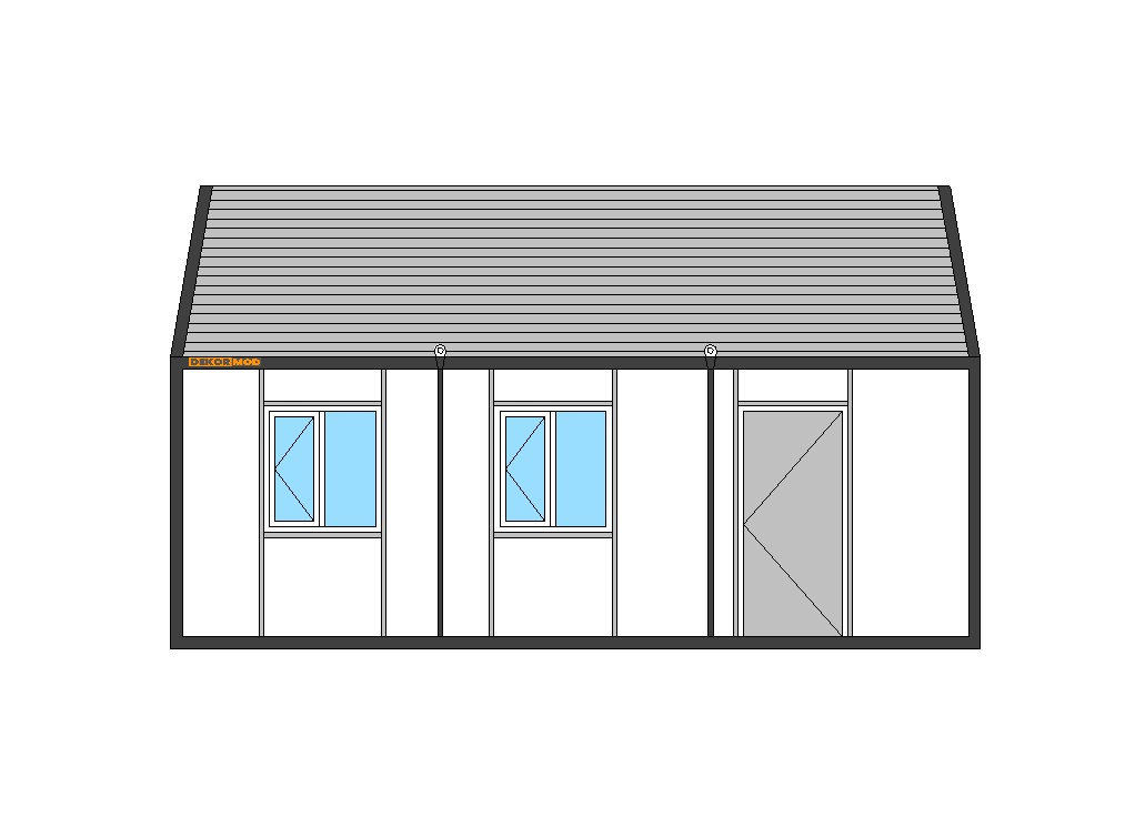 3×7 mt oda + wc/banyo + mutfak konteyner K1008